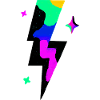 Neon Lightning Burst