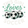 Cette fille aime le football
