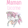 Pastell Blumen Einhorn Mama