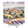Aquarell der Provence, Provence, Frankreich