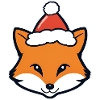Fox in the Christmas hat