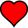 Red Heart Icon Print