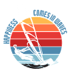 Happiness Comes in Waves Windsurfing Design