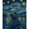 Robbe Van Gogh Style Starry Night