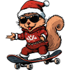 Squirrel Christmas Funny