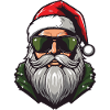 Weihnachtsmann Kopf Santa Porträt
