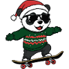 Panda Christmas Funny