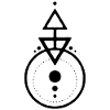 Black geometric design