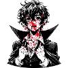 Red Splatter Portrait