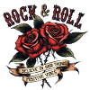 Roses Rock and Roll Positive Vibes