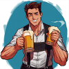 Beer hero in festival charm