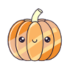 Radiant kawaii pumpkin
