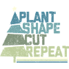 Christmas Tree Grower Plant Shape Cut