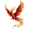 Firebird Phoenix with Fire Wings