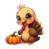 Bébé dinde de Thanksgiving