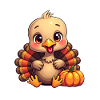 Bébé dinde de Thanksgiving