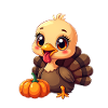 Bébé dinde de Thanksgiving