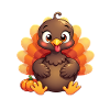 Bébé dinde de Thanksgiving