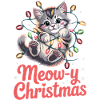 Meow-y Christmas Cute Christmas Cat
