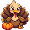 Bébé dinde de Thanksgiving