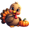 Bébé dinde de Thanksgiving