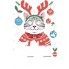 Feline Festive Lustige Weihnachtskatze Mit Geweih