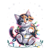 Meow-y Christmas Cute Christmas Cat