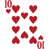 Ten Hearts Double Head Card Rome