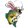 Funny Easter Fish Art Fishing