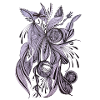 Purple Line Blossom