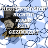 Historical Man in Geometry Pattern