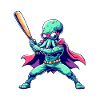 Baseball Octopus Superhero