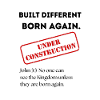 Under Construction Stamp Art. Christian Apparel.