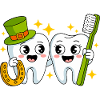 Drôle de dentiste St Patricks Art