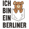 A cheeky pocket teddy bear! I am a Berliner