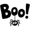 BOO! Funny Spider Statement Saying