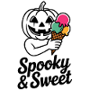 Halloweenkürbis mit Eiscreme