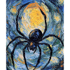 araignées araignées Halloween style Van Gogh
