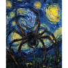 Spider Spiders Halloween Van Gogh Style