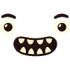 Monster Gesicht