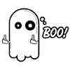 Naughty Ghost – Boo! Funny Halloween Design
