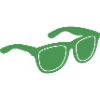 Green Sunglasses Graphic