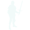 Ritterheld Silhouette mit Langschwert