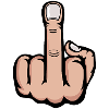 Mittelfinger Stinkefinger Design