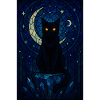 Moonlit Night Cat Magic