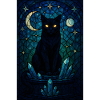 Midnight Cat Crystal Prism