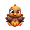 Bébé dinde de Thanksgiving