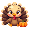 Bébé dinde de Thanksgiving
