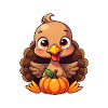 Bébé dinde de Thanksgiving