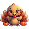 Bébé dinde de Thanksgiving